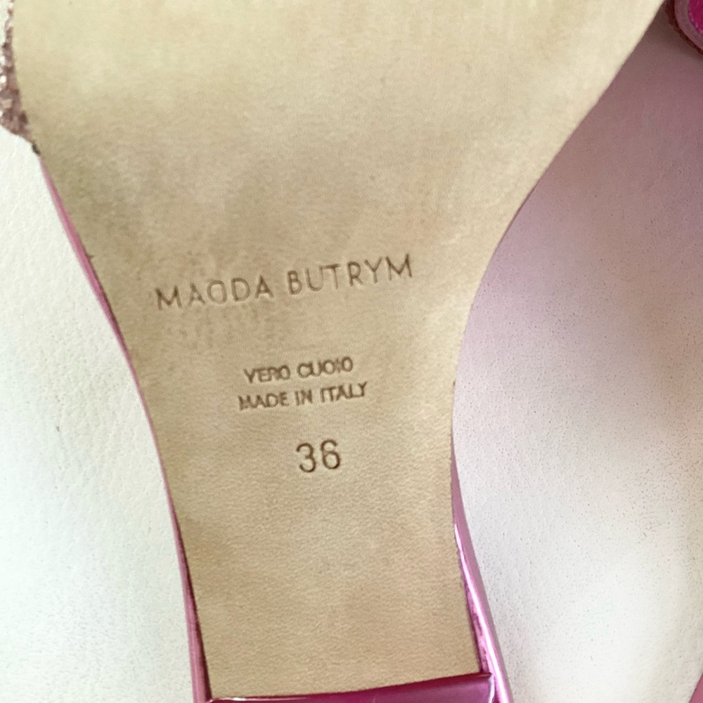 Magda Butrym Elegant Pink Heeled Mules NWOB SZ 6/36 - Picture 12 of 14